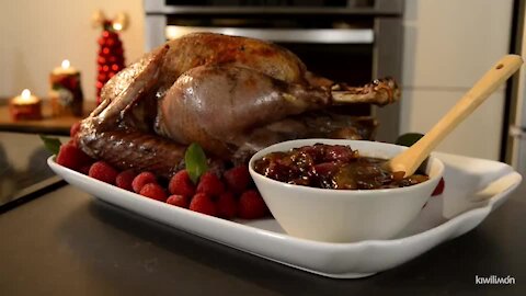 Red Wine Turkey and Grape Compote