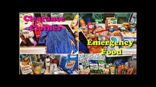 Grocery Haul/ Emergency Food Storage | Walmart Haul/ Aldi Haul | Clearance items