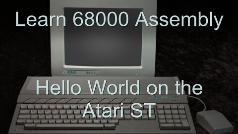 Hello World on the Atari ST - 68000 Assembly Lesson H2