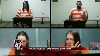 Police release text messages from kidnapping plot