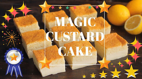 Magic Custard Cake Recipe - Fun Easy Recipe