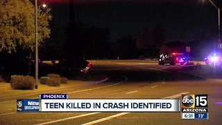 Teen killed in crash identified
