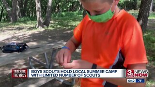 Boy Scouts hold summer camp with limited number of scouts