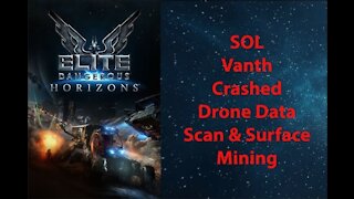 Elite Dangerous: Permit - SOL - Vanth - Crashed Drone, Data Scan & Surface Mining - [00035]