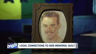 Akron man memorialized in AIDS quilt