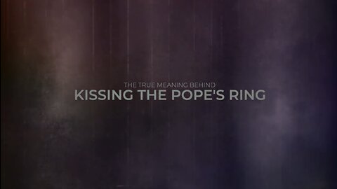Jordan Maxwell - The true meaning behind kissing the Pope's ring