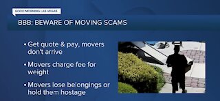 BBB: moving scams to be on lookout for