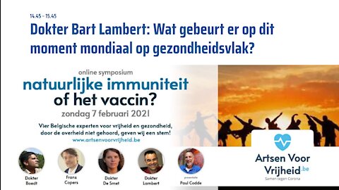 5. Dr. Bart Lambert - Symposium Artsen Voor Vrijheid 7-2-2021