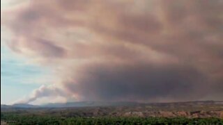 Timelapse video of Rafael Fire burning west of Sedona