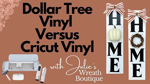 Dollar Tree Vinyl VS. Cricut Vinyl | How to Make a HOME Sign with Cricut | Crafting with Cricut