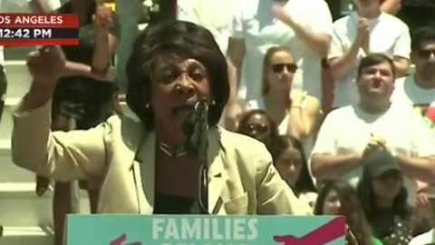 Maxine Waters at ‘Families Belong Together’ Rally in LA: ‘Today I Say Impeach 45!’