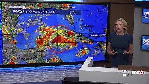 Latest on Tropical Disturbance 10pm 8/25