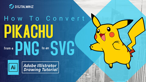 How to Convert Pikachu Jumping From a PNG to an SVG in Adobe Illustrator