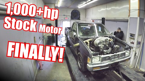 1000hp Turbo V8 Nissan Hardbody on the Dyno