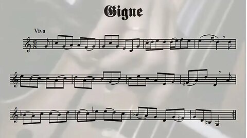 Bach Suite for Cello #1 - Gigue (Bb Trumpet Transcription)