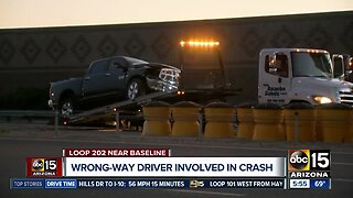 Wrong-way driver involved in crash in Mesa