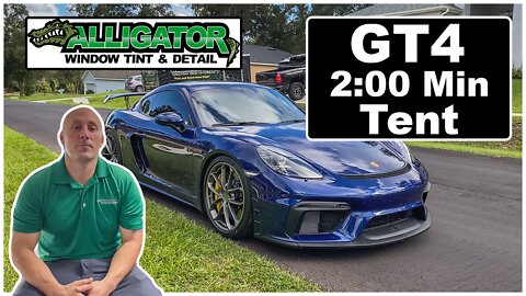 2020 Porsche GT4 window tint install with XPEL PRIME XR PLUS