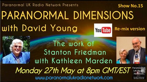 Kathleen Marden talks to David Young on 'Paranormal Dimensions'.