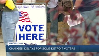 Changes, delays for some Detroit voters