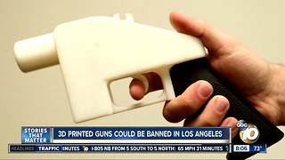 3D Printed guns could be banned in Los Angel