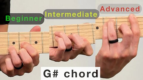 G sharp chord on guitar 🎸 How to play the G# or Ab chord on guitar 🎸 lesson tips tutorial learn