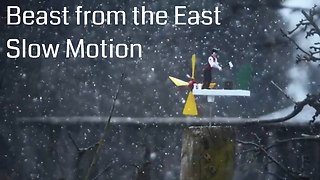 Stunning 'Beast from the East' slow motion storm footage