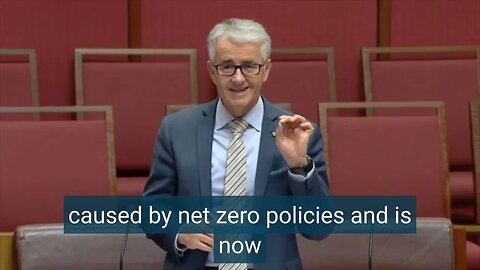 "A per capita recession caused by net zero policies..." - Senate 11.09.23