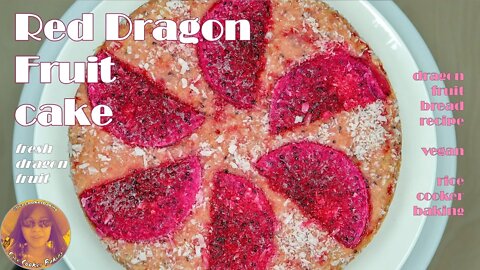 Red Dragon Fruit Cake | Dragon Fruit Bread Recipes | Fresh Dragon Fruit | EASY RICE COOKER RECIPES