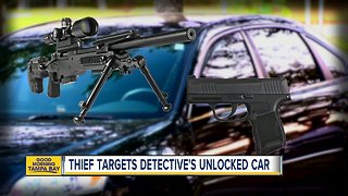 Sniper rifle stolen from detective's car