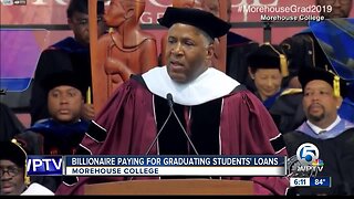 Billionaire tells new college graduates in Atlanta he's paying off their student loans