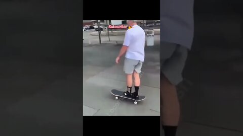 Amazing! Old man vs skateboard #shorts