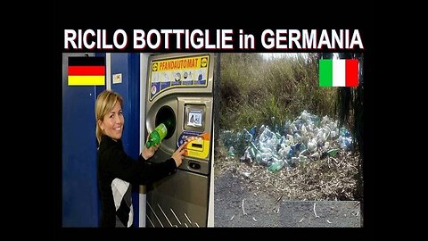 PFANDSYSTEM il riciclaggio delle bottiglie vuote di plastica,vetro e lattine in Germania e in altri Paesi DOCUMENTARIO l'acquirente paga al prezzo originale e viene rimborsato solo se la merce viene restituita in contanti o in buoni spesa