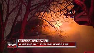 Four missing after fire on Cleveland's east side