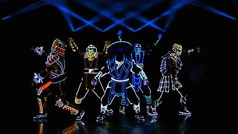 Mortal Groove: Characters Dance in Neon Darkness