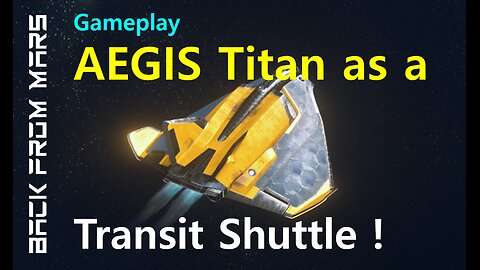 Star Citizen Gameplay - Testing the AEGIS Avenger Titan Renegade as a Transit Shuttle