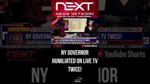 NY Governor HUMILIATED on Live TV Twice! #shorts
