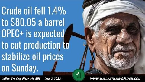 Crude oil fell 1.4%