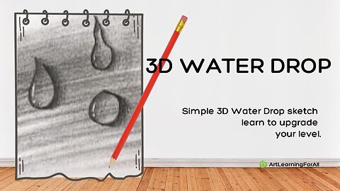 ✏️✨ Master the Art of 3D Water Drops with Just a Pencil! 💧😲