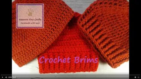 Three types of crochet beanie brims/ Have you tried these other ways / Which way do you like best?