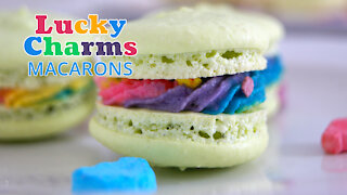 Lucky Charms Infused Macarons