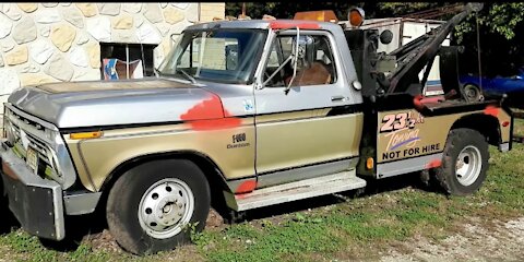 1973 F350 tow truck startup and failure