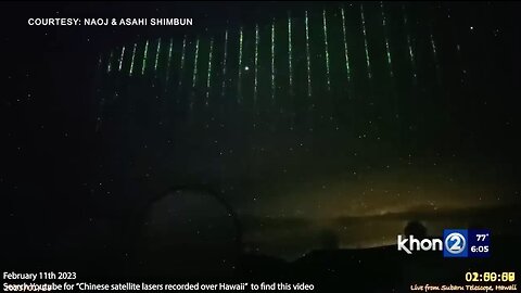 Maui Fires | "Japanese And Local Astronomers Said a Chinese Satellite Has Been Caught On Video Beaming Down Green Lasers Over the Hawaiin Islands." - February 11th 2023 (KHON2 News) + The Maui Fires Explained (SHORT VERSION)