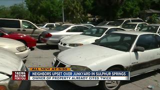 Neighbors upset over junkyard in Sulphur Springs