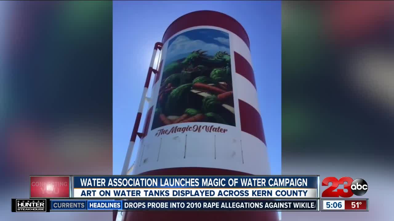 Art placed on water tanks in Kern County