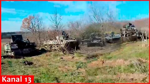 Russians left behind massive military equipment in Kherson as Putin's "gift" to us.
