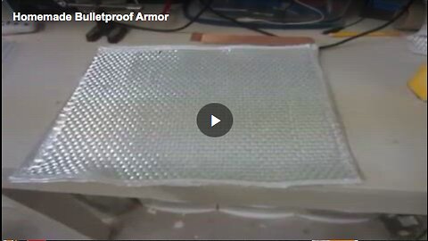 Homemade bulletproof armor