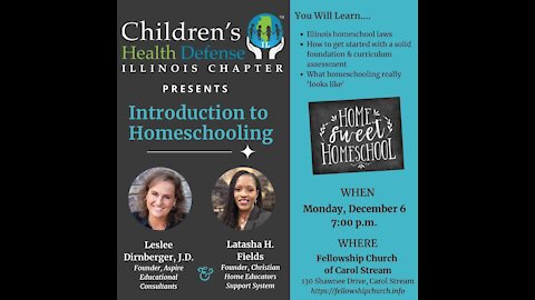 Intro to Homeschooling Part 1 - w/ Leslee Dirnberger, J.D.