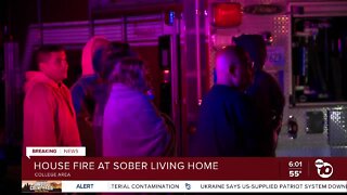 House fire at sober living home