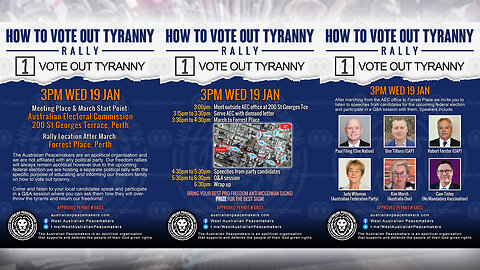 2022-01-19: WA Peacemakers How To Vote Out Tyranny Rally
