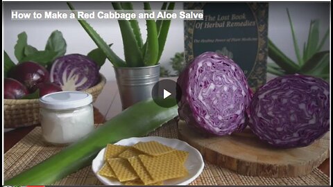 How to Make a Red Cabbage and Aloe Salve